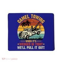 Camel Towing Retro Adult Humor Saying Funny Halloween Gift Mousepad thumb 0