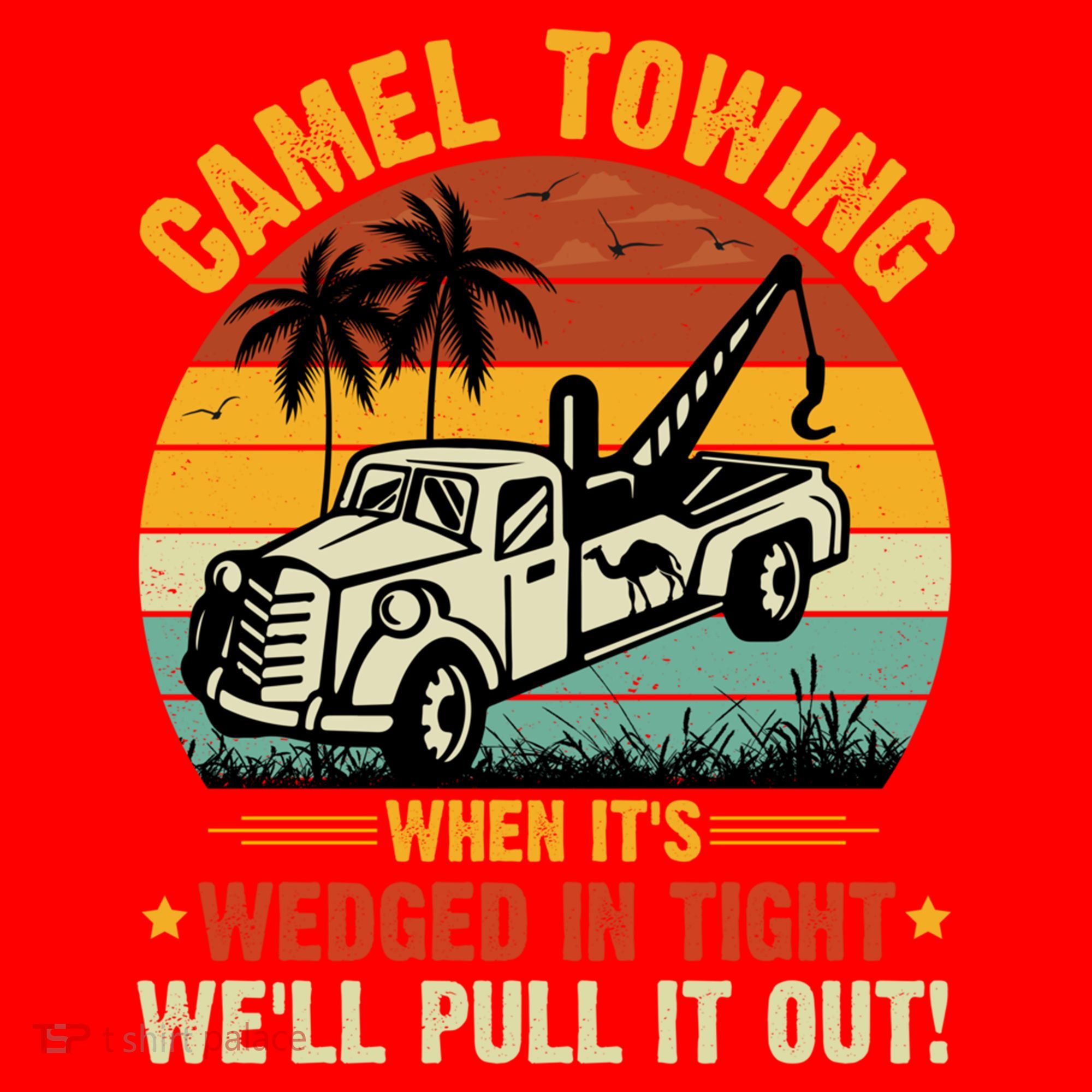 Camel Towing Retro Adult Humor Saying Funny Halloween Gift Santa Hat