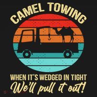 Camel Towing Retro Adult Humor Saying Funny Halloween Gift Doggie Tank thumb 4