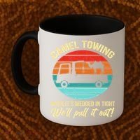 Camel Towing Retro Adult Humor Saying Funny Halloween Gift Coffee Mug thumb 2