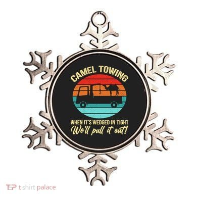 Camel Towing Retro Adult Humor Saying Funny Halloween Gift Ornament