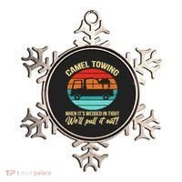 Camel Towing Retro Adult Humor Saying Funny Halloween Gift Ornament thumb 0