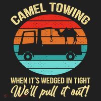 Camel Towing Retro Adult Humor Saying Funny Halloween Gift Hat thumb 2