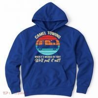 Camel Towing Retro Adult Humor Saying Funny Halloween Gift Hoodie thumb 0
