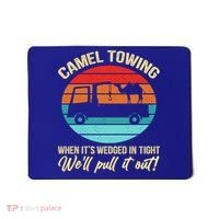 Camel Towing Retro Adult Humor Saying Funny Halloween Gift Mousepad thumb 0