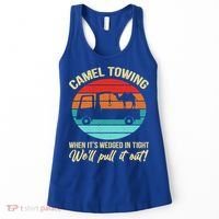 Camel Towing Retro Adult Humor Saying Funny Halloween Gift Women's Tank Top thumb 0