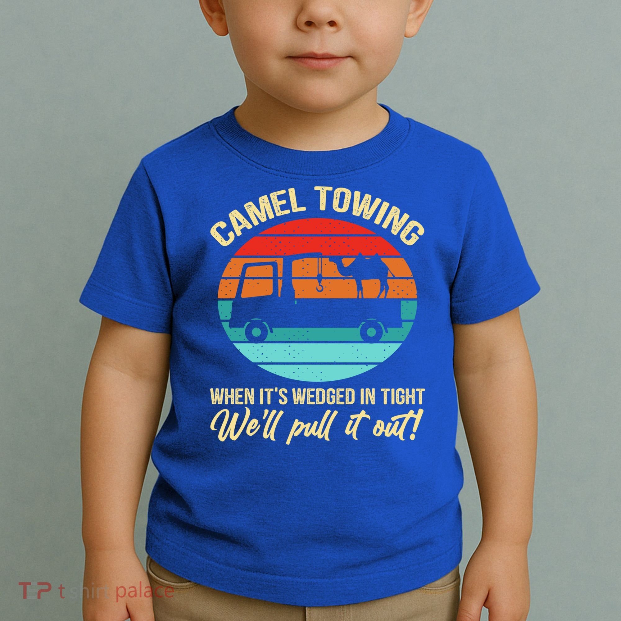 Camel Towing Retro Adult Humor Saying Funny Halloween Gift Toddler T-Shirt