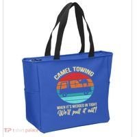 Camel Towing Retro Adult Humor Saying Funny Halloween Gift Tote Bag thumb 2