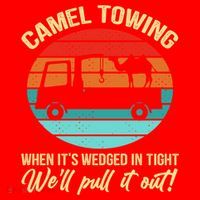 Camel Towing Retro Adult Humor Saying Funny Halloween Gift Santa Hat thumb 1