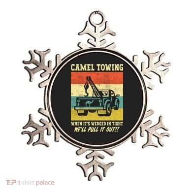 Camel Towing Retro Adult Humor Saying Funny Halloween Cool Gift Ornament