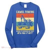 Camel Towing Retro Adult Humor Saying Funny Halloween Cool Gift Long Sleeve Shirt thumb 0