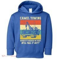Camel Towing Retro Adult Humor Saying Funny Halloween Cool Gift Toddler Hoodie thumb 0