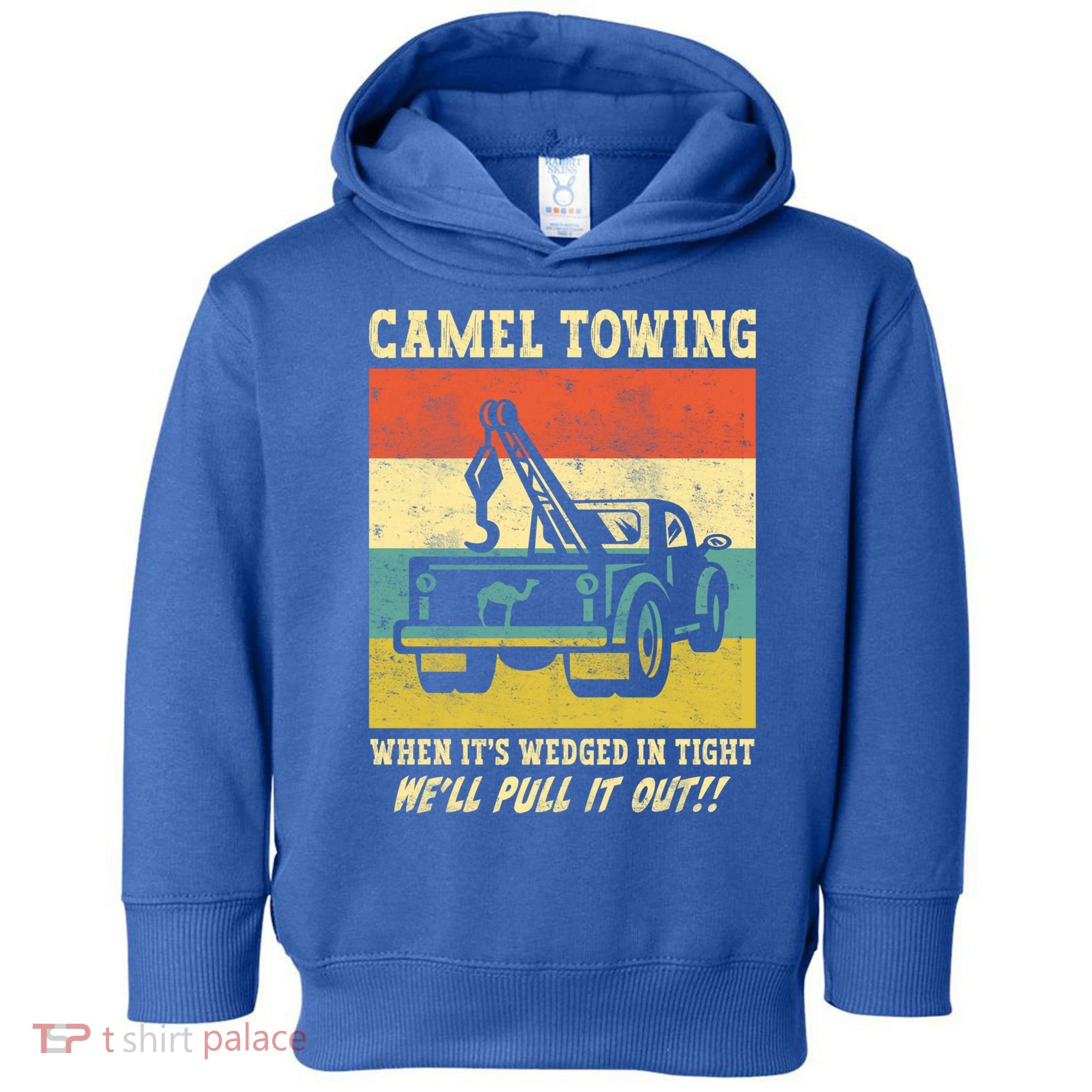 Camel Towing Retro Adult Humor Saying Funny Halloween Cool Gift Toddler Hoodie