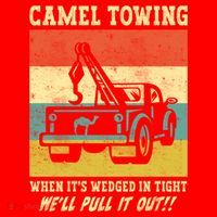 Camel Towing Retro Adult Humor Saying Funny Halloween Cool Gift Santa Hat thumb 1