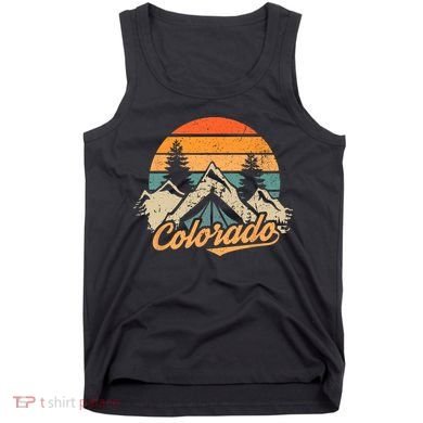 Colorado Tee Retro Vintage Mountains Nature Hiking Tank Top