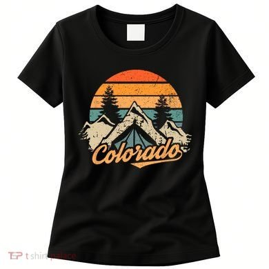 Colorado Tee Retro Vintage Mountains Nature Hiking Women's T-Shirt
