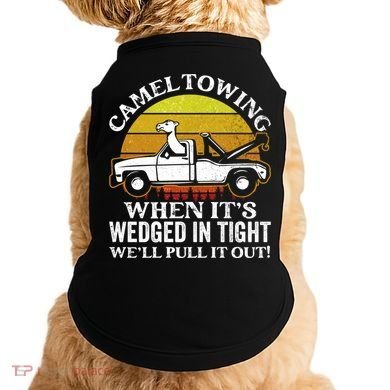 Camel Towing Retro Humor Saying Funny Transport Halloween Gift Doggie Tank