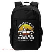 Camel Towing Retro Humor Saying Funny Transport Halloween Gift Backpack thumb 0
