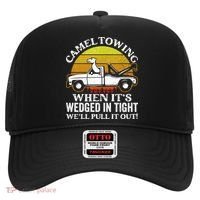 Camel Towing Retro Humor Saying Funny Transport Halloween Gift Hat thumb 0