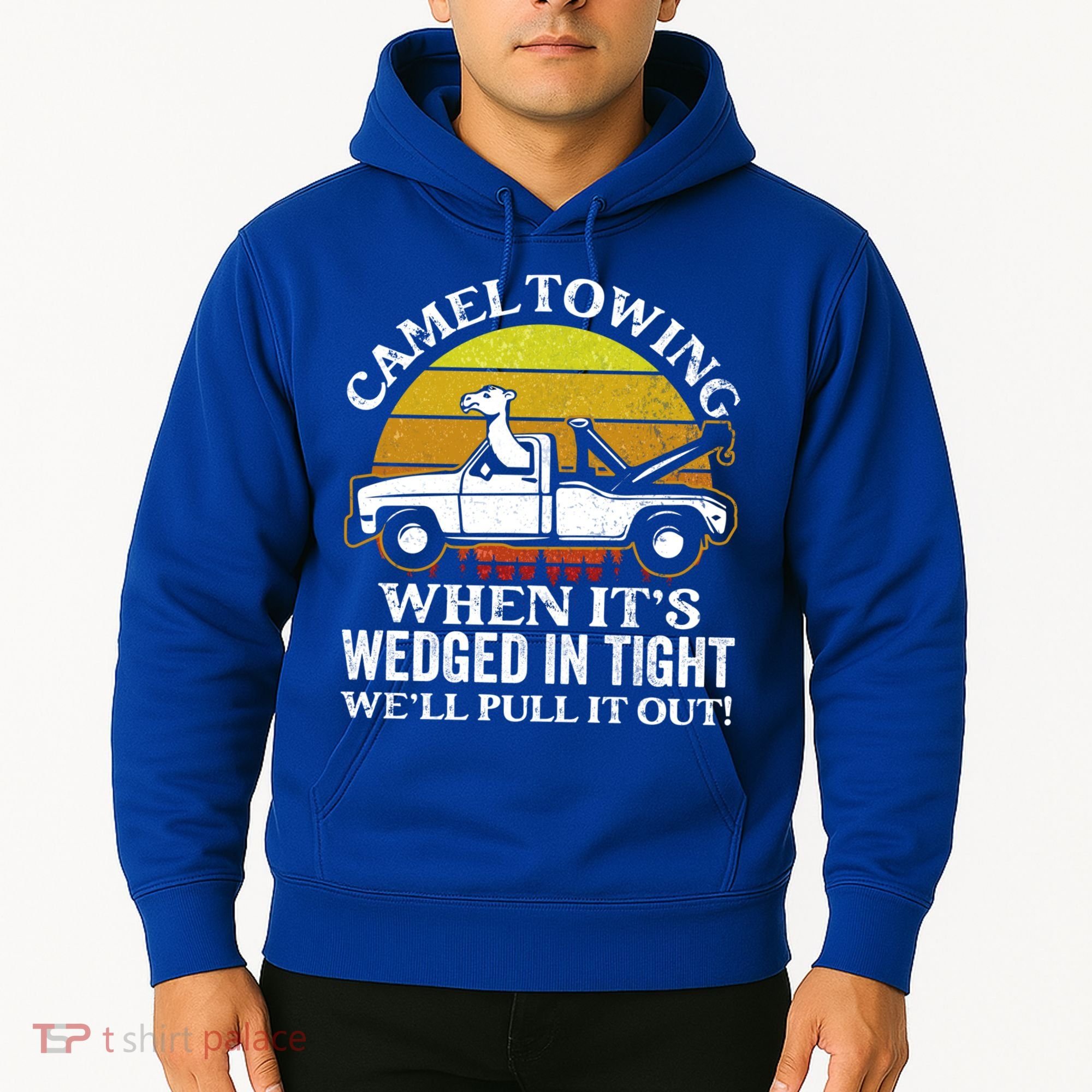 Camel Towing Retro Humor Saying Funny Transport Halloween Gift Hoodie