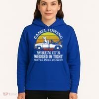 Camel Towing Retro Humor Saying Funny Transport Halloween Gift Hoodie thumb 5