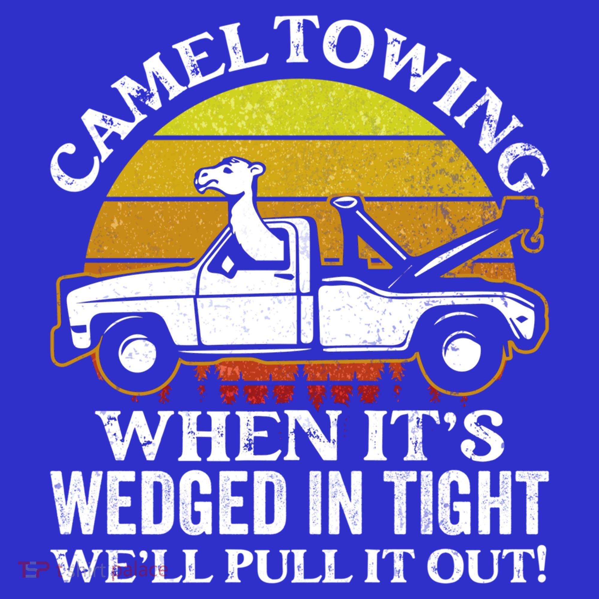 Camel Towing Retro Humor Saying Funny Transport Halloween Gift Women's Tank Top