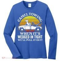 Camel Towing Retro Humor Saying Funny Transport Halloween Gift Women's Long Sleeve Shirt thumb 0