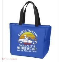 Camel Towing Retro Humor Saying Funny Transport Halloween Gift Tote Bag thumb 3