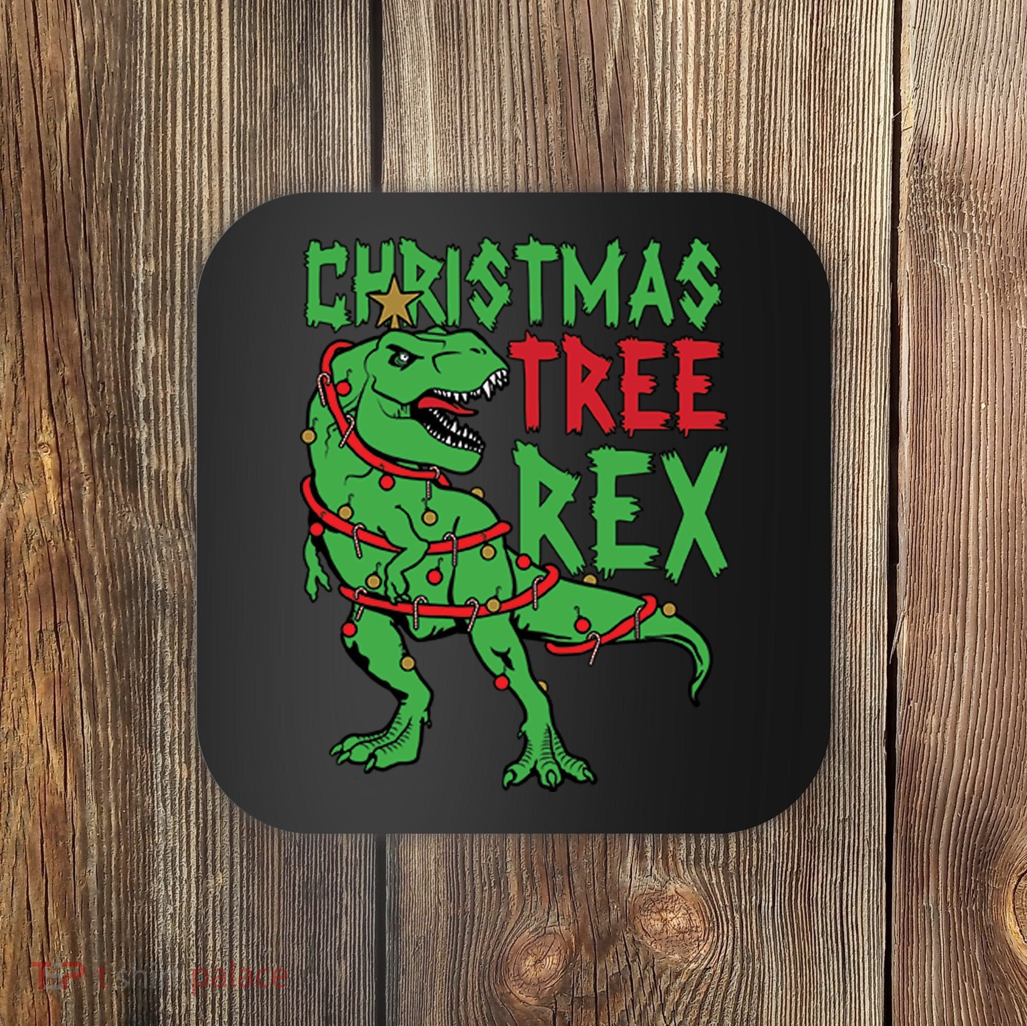 Christmas Tree Rex Coaster