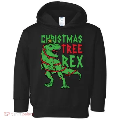 Christmas Tree Rex Toddler Hoodie