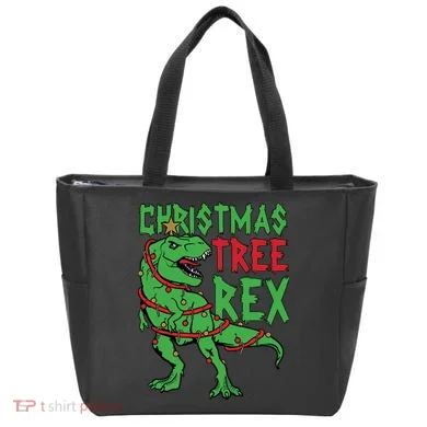 Christmas Tree Rex Tote Bag