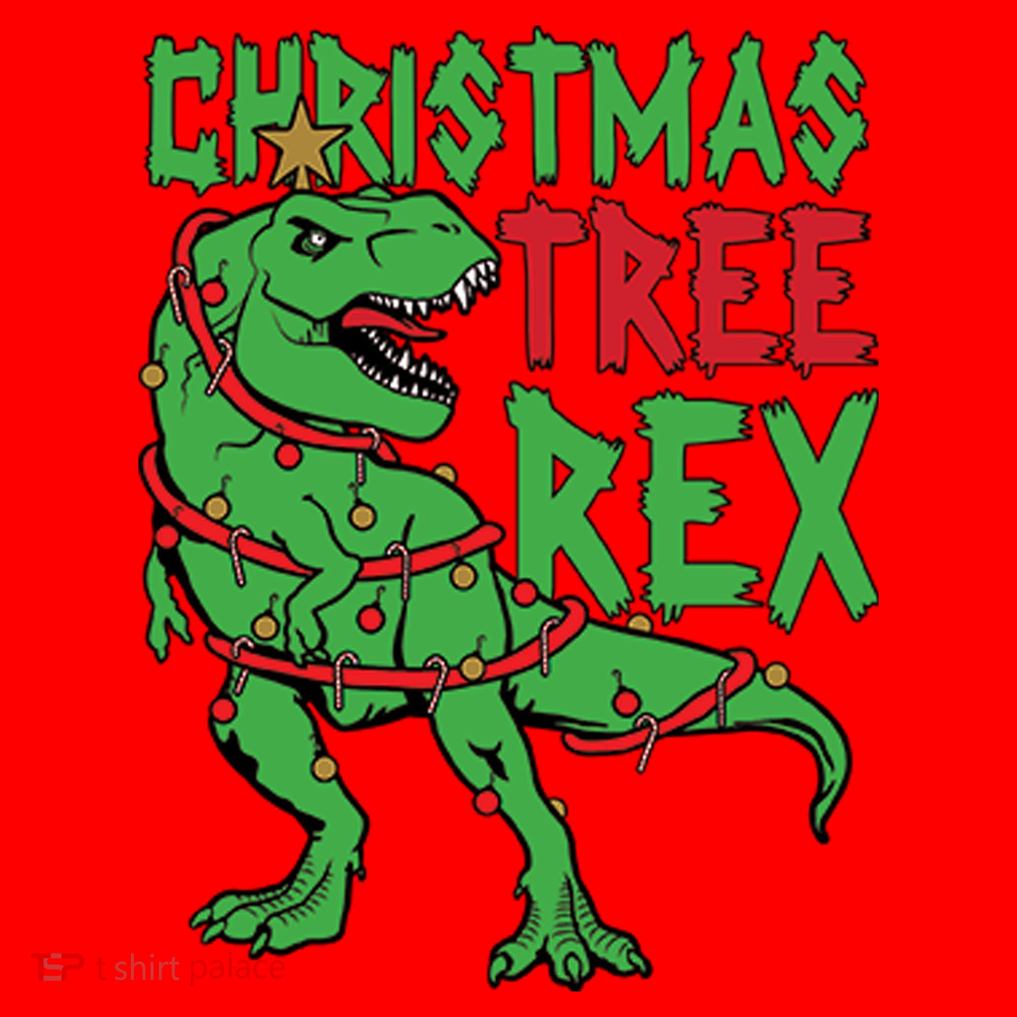 Christmas Tree Rex Santa Hat