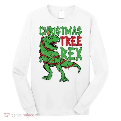 Christmas Tree Rex Long Sleeve Shirt