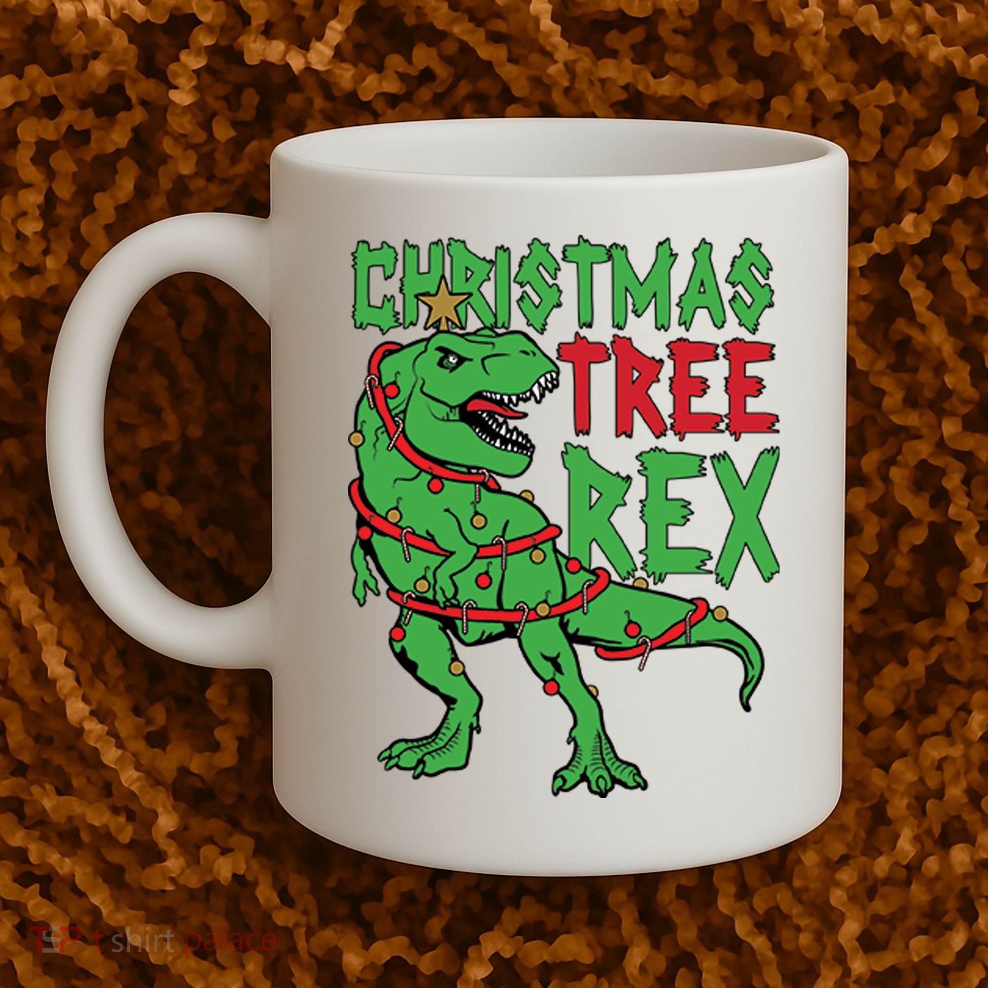 Christmas Tree Rex Coffee Mug