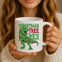 Christmas Tree Rex Coffee Mug thumb 3