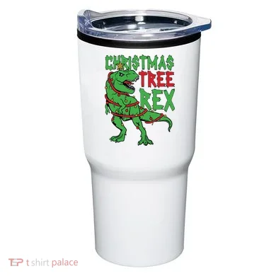 Christmas Tree Rex Tumbler