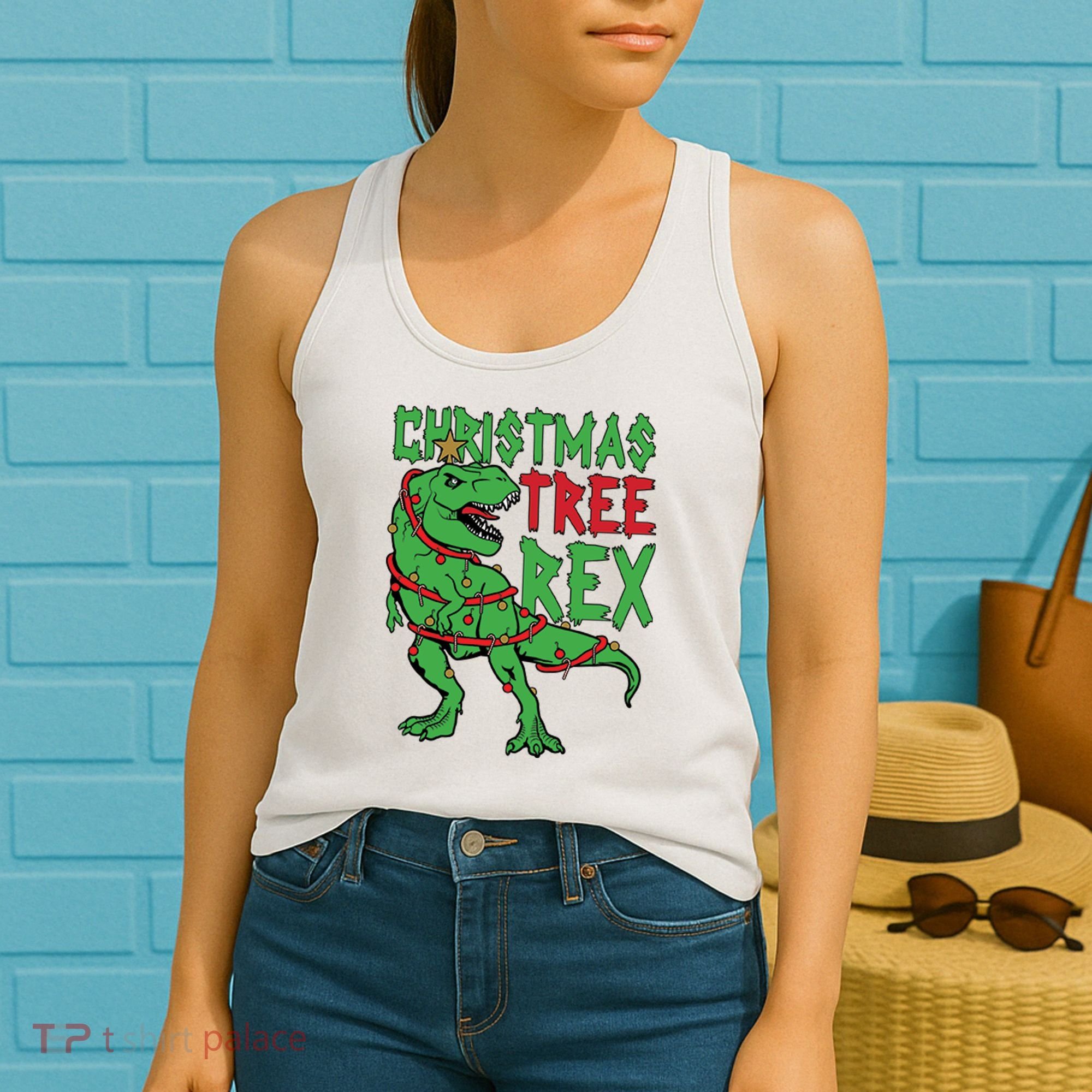 Christmas Tree Rex Women's Tank Top