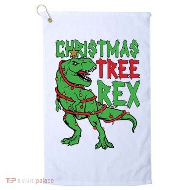Christmas Tree Rex Golf Towel