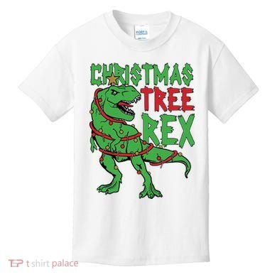 Christmas Tree Rex Kids T-Shirt