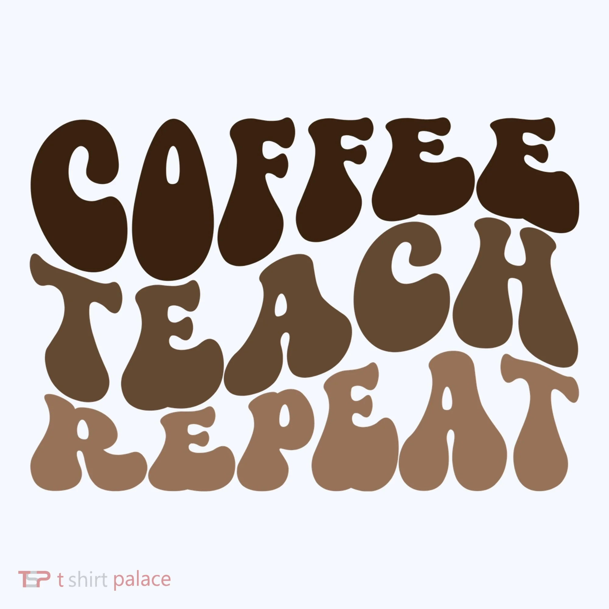 Coffee Teach Repeat Retro Teacher Gift Doggie Tank