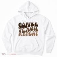 Coffee Teach Repeat Retro Teacher Gift Hoodie thumb 0