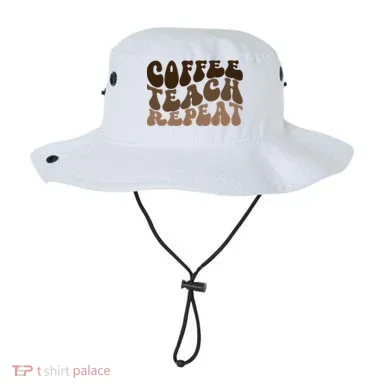 Coffee Teach Repeat Retro Teacher Gift Bucket Hat