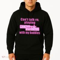 CanT Talk Rn Playing Dress To Impress With My Baddies Hoodie thumb 2