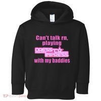 CanT Talk Rn Playing Dress To Impress With My Baddies Toddler Hoodie thumb 0