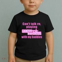 CanT Talk Rn Playing Dress To Impress With My Baddies Toddler T-Shirt thumb 2