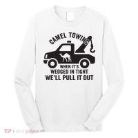 Camel Towing Retro Adult Humor Saying Funny Halloween Gift Long Sleeve Shirt thumb 0