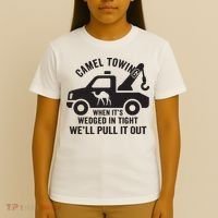 Camel Towing Retro Adult Humor Saying Funny Halloween Gift T-Shirt thumb 4