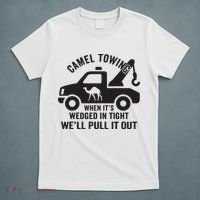 Camel Towing Retro Adult Humor Saying Funny Halloween Gift T-Shirt thumb 5