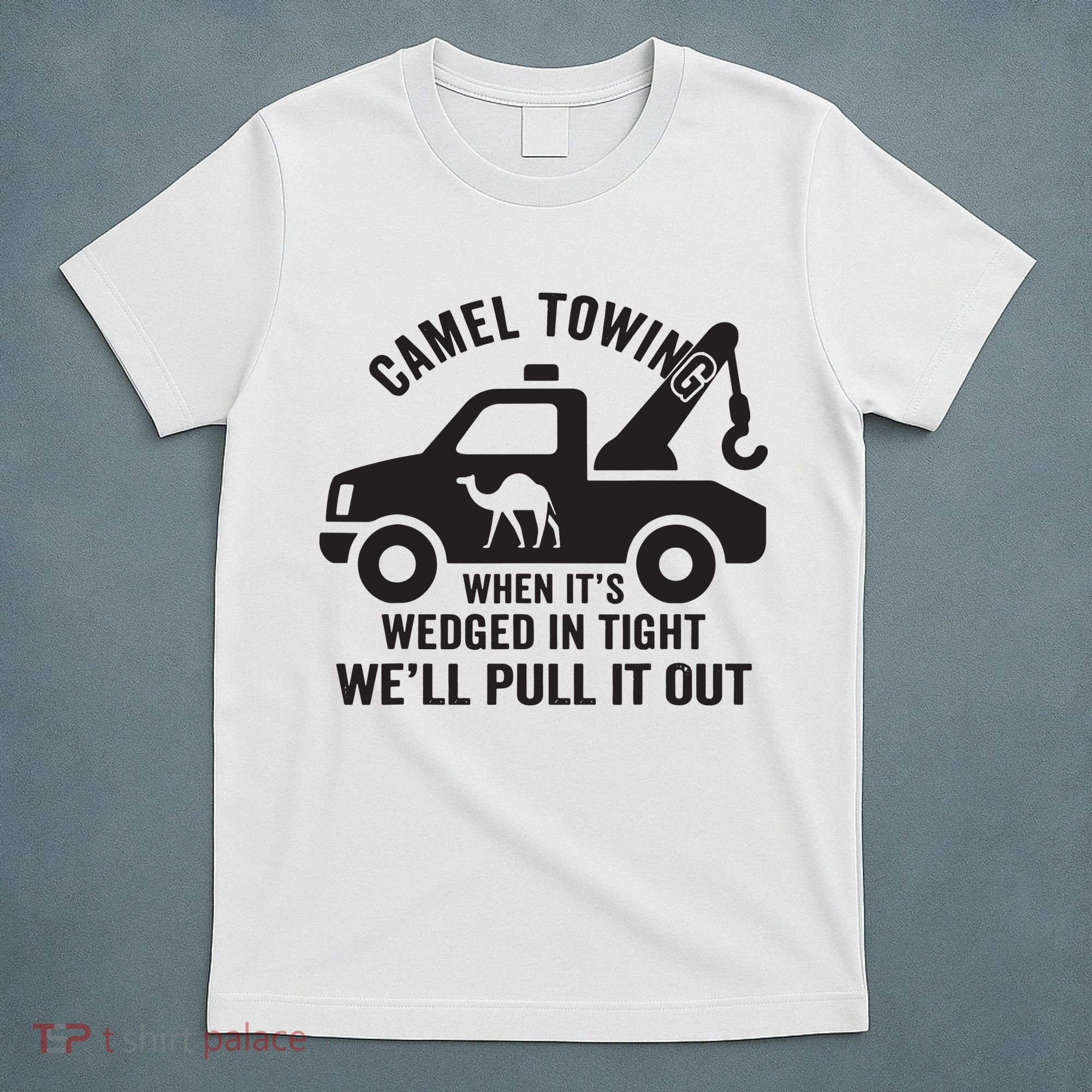 Camel Towing Retro Adult Humor Saying Funny Halloween Gift T-Shirt
