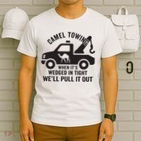Camel Towing Retro Adult Humor Saying Funny Halloween Gift T-Shirt thumb 6